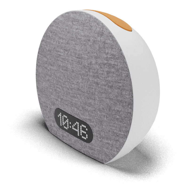 Alba Rise alarm clock - side view