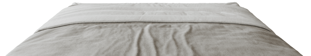 Bedroom setup showing distance from bed